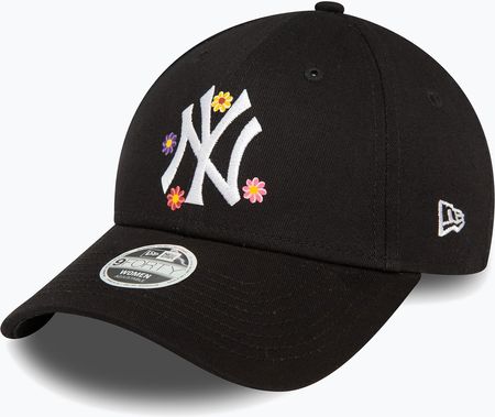 New Era Czapka Z Daszkiem Damska Flower 9Forty York Yankees Black