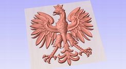 Zdjęcie Wektor Godlo Plik Stl 2.5D Plaskorzezba Cnc - Cieszyn