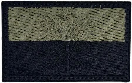 Saxo Patch - Naszywka Na Flaga Polski Z Orłem Gaszona 68Mm X 44Mm