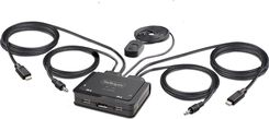 Startech Adapter Usb Cable Kvm 2-Port Usb-C Dp Switch 4K (C2D46UC2CBLKVM)