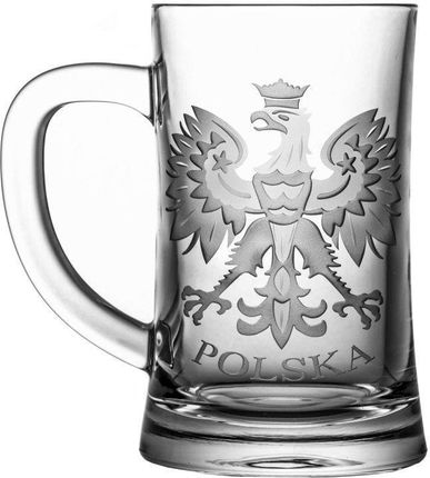 Crystal Julia Kufel Kryształowy Do Piwa Wygrawerowany Orzeł Polska (5953)