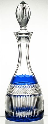 Crystal Julia Karafka Kolorowa Kryształowa Do Wina Wody Ciemny Niebieski (15601)