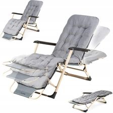 Zdjęcie Outtec Leżak Ogrodowy Z Poduszką I Zagłówkiem O42046 - Bytom