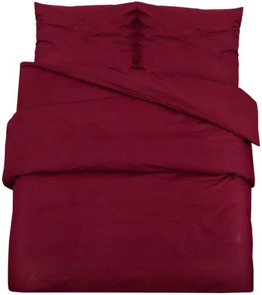 Zakito Home Zestaw Pościeli Mikrofibra Bordowy 200X200 Cm 60X70