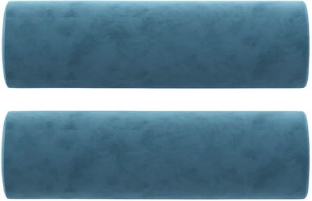 Zakito Home Poduszki Dekoracyjne Aksamitowe Niebieskie 15X50 Cm 2 Szt.
