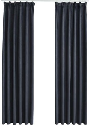 Zakito Home Eleganckie Zasłony 140X175 Cm Antracyt 2 Szt.