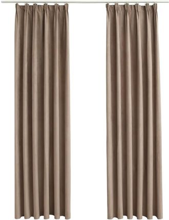 Zakito Home Eleganckie Zasłony 140X175 Cm Taupe 2 Szt.