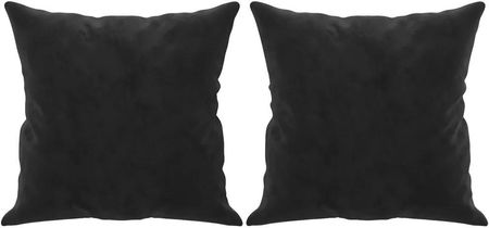 Zakito Home Poduszki Dekoracyjne Aksamit Czarne 40X40Cm (2 Szt.)