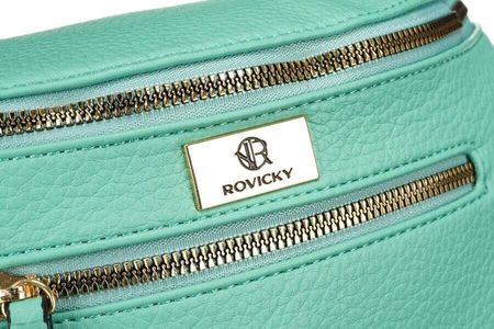 Saszetka damska crossbody ze skóry ekologicznej - Rovicky - zdjęcie 5