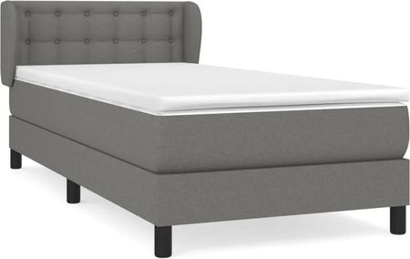 Zakito Home Łóżko Kontynentalne Dreamer 203X93X78/88 Cm Ciemnoszary