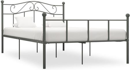 Zakito Home Metalowa Rama Łóżka 140X200 Szara