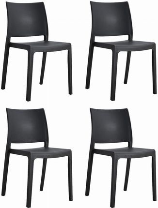 Krzesło KLEM - czarne x 4