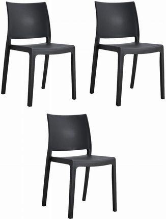 Krzesło KLEM - czarne x 3