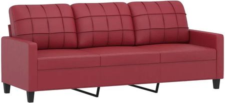 Zakito Home Sofa 3 Osobowa Winna Czerwień 198X77X80Cm