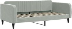 Zakito Home Sofa Z Funkcją Spania 2 W 1 Aksamit Jasnoszary 223X110X75Cm