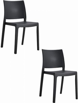 Krzesło KLEM - czarne x 2