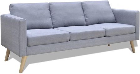 Zakito Home Sofa 3 Osobowa Jasnoszara 168X70X73 Cm