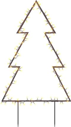 Zakito Home Dekoracja Świetlna Choinka Led 115 Diod 8 Trybów Ip44 62X90 Cm