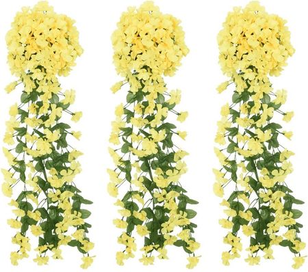 Zakito Home Girlanda Ze Sztucznych Kwiatów 85 Cm Żółta