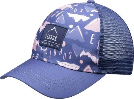 Damska czapka z daszkiem Elbrus PIRENE WO`S skipper blue/violet mountains print rozmiar uniwersalny