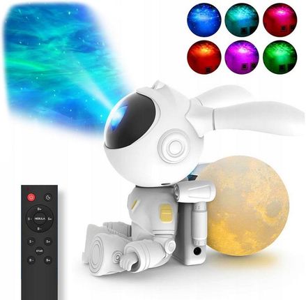 Projektor Gwiazd Dla Dzieci Rzutnik Led Laserowy + Lampka Nocna Księżyc / SK28