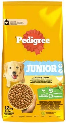 Pedigree Junior M/L Karma Sucha Dla Psów Drób Warzywa 12kg