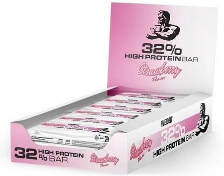 Weider 32% High Protein Bar Strawberry 12Szt  X 60G