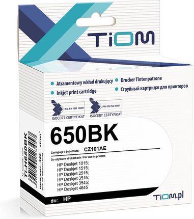 Tiom Do HP 650BK CZ101AE Czarny (TIH650BK)