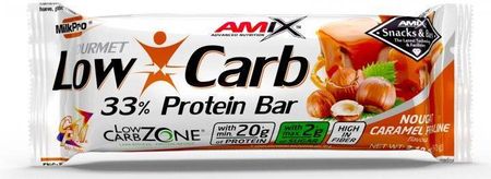 Amix Low Carb 33% Protein Bar Nugat Karmel 60G