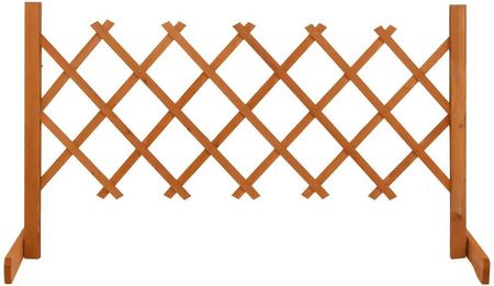 Zakito Home Płot Kratkowy Z Drewna Jodłowego 120X60cm Pomarańczowy Zh314822