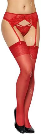 Softline Collection Stockings 5528 Czerwony 4 Czerwony