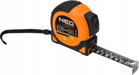 Neo Tools Miara Zwijana Stalowa Black 5m x 25 mm 67243