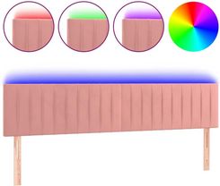 Zakito Europe Zagłówek Led Aksamitny Różowy 160X78/88 Cm 100035145153_3121909