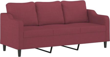 Zakito Europe Sofa 3 Osobowa Winna Czerwień 198X77X80 Cm 100035145153_359373