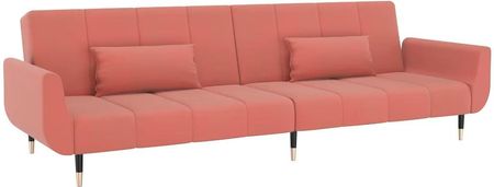 Zakito Europe Sofa Rozkładana 220X84,5 Cm Różowa 100035145153_337586