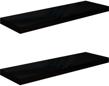 Zakito Europe Stylowe Półki Ścienna 80X23,5 Czarne 100035145153_323773
