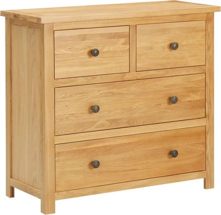 Zakito Europe Komoda Rustykalna Dębowa 80X35X75 Cm Naturalny Kolor 100035145153_289197