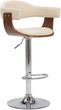 Zakito Europe Stołki Barowe Kremowo Ciemnobrązowe 2Szt. 53X48X(88 109)Cm 100035145153_283114