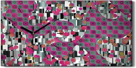 Coloray Abstrakcja Sztuka Klimt 60X30 Zegar Canvas Ścienny (Zch60X30C351246788)
