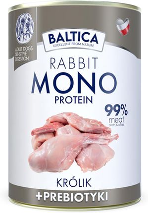 Baltica Mokra Mono Królik Prebiotyki 400G