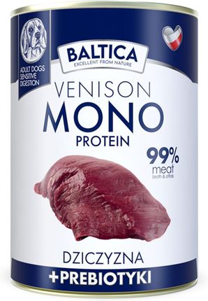 Baltica Mokra Mono Dziczyzna Prebiotyki 400G
