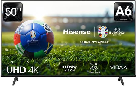 Telewizor LED Hisense 50A6N 50 cali 4K UHD