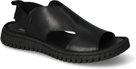 Sandały Manitu 910162-01 Czarne lico