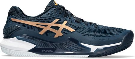 Asics Gel Resolution 9 Clay French Blue Pure Gold Buty Do Tenisa