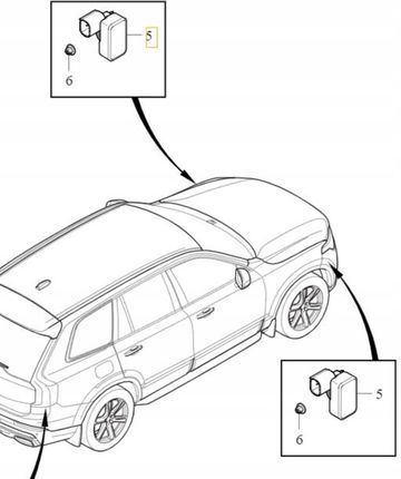 Volvo S60 V60 S90 V90 C40 Xc40 Xc60 Xc90 II Czujnik Aktywne Zawieszenie ...