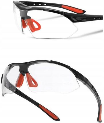 LEKKIE i MOCNE okulary ochronne bezbarwne na rower