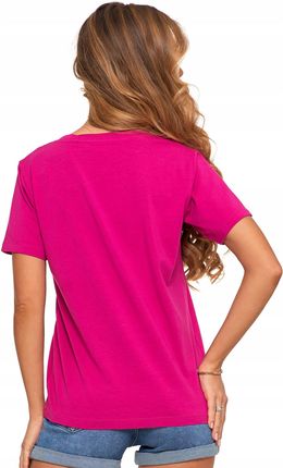 Koszulka Damska Krótki Rękaw T-shirt Bawełna Premium Dekolt V Moraj R.3XL - zdjęcie 6