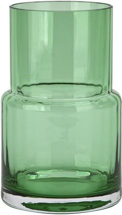 Zielony wazon szklany 20 cm Optyk Krosno