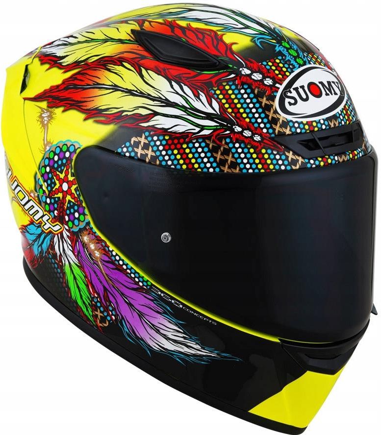 Kask motocyklowy Suomy Track-1 Chieftain Multi Yellow - Opinie i ceny ...