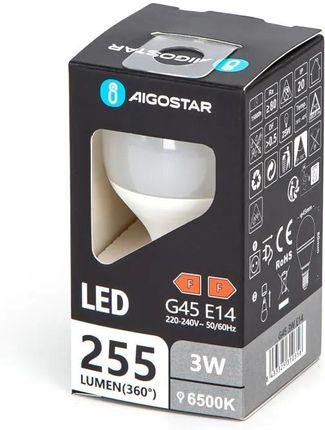 Aigostar Led G45 E14 3W 6500K (B10105LF6)
